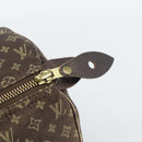 LOUIS VUITTON Monogram Mini Lin Speedy 30 Bag Brown Ebene M95224 LV Auth ka4907-17