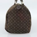 LOUIS VUITTON Monogram Mini Lin Speedy 30 Bag Brown Ebene M95224 LV Auth ka4907-4