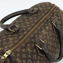 LOUIS VUITTON Monogram Mini Lin Speedy 30 Bag Brown Ebene M95224 LV Auth ka4907-6