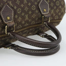 LOUIS VUITTON Monogram Mini Lin Speedy 30 Bag Brown Ebene M95224 LV Auth ka4907-7