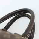 LOUIS VUITTON Monogram Mini Lin Speedy 30 Bag Brown Ebene M95224 LV Auth ka4907-8