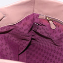 LOEWE Anagram Hand Bag Leather Pink Gold Auth ka4908-19
