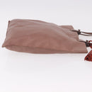 LOEWE Anagram Hand Bag Leather Pink Gold Auth ka4908-3