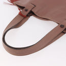 LOEWE Anagram Hand Bag Leather Pink Gold Auth ka4908-7
