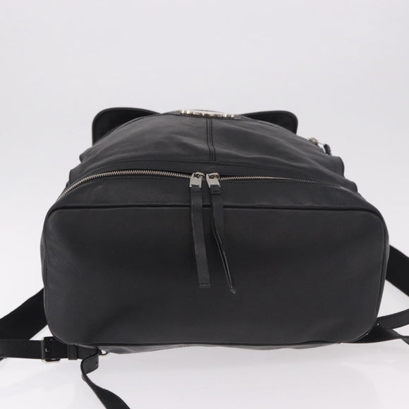BALENCIAGA Backpack Leather Black Silver 340138 Auth ka4909