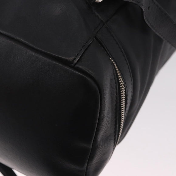BALENCIAGA Backpack Leather Black Silver 340138 Auth ka4909