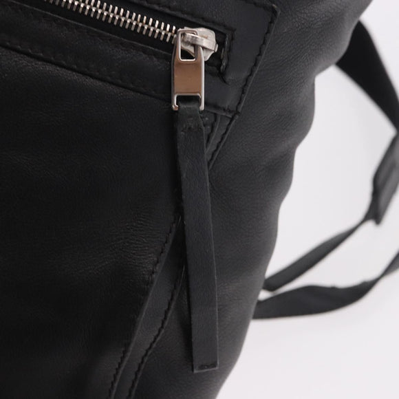 BALENCIAGA Backpack Leather Black Silver 340138 Auth ka4909