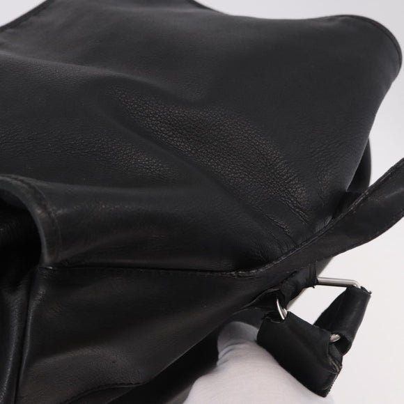 BALENCIAGA Backpack Leather Black Silver 340138 Auth ka4909