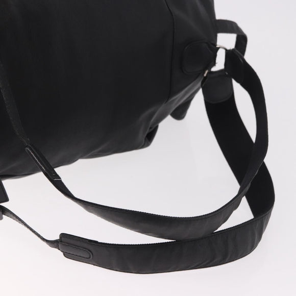 BALENCIAGA Backpack Leather Black Silver 340138 Auth ka4909