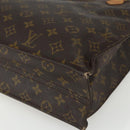 LOUIS VUITTON Monogram Sac Plat Hand Bag M51140 LV Auth ka491-9