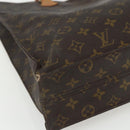 LOUIS VUITTON Monogram Sac Plat Hand Bag M51140 LV Auth ka491-14