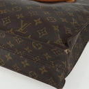 LOUIS VUITTON Monogram Sac Plat Hand Bag M51140 LV Auth ka491-15