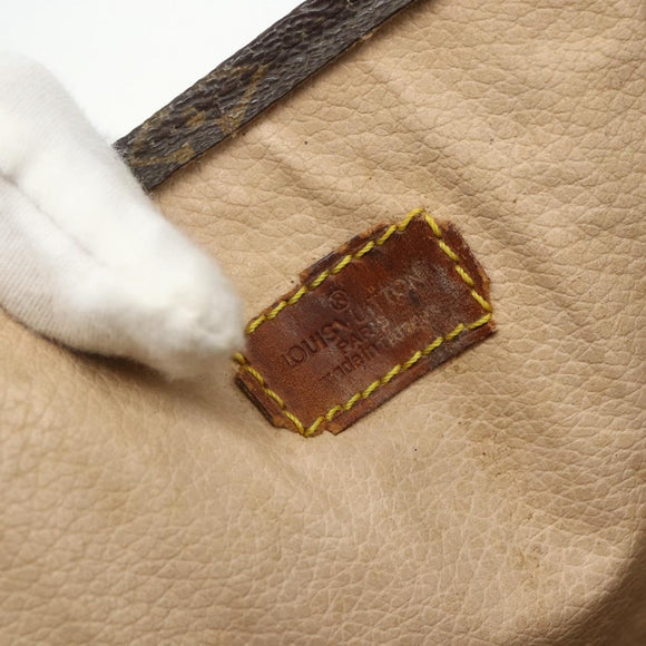 LOUIS VUITTON Monogram Sac Plat Handtasche M51140 LV Auth ka491