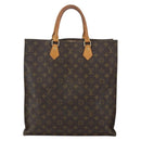 LOUIS VUITTON Monogram Sac Plat Hand Bag M51140 LV Auth ka491-13