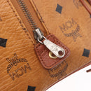 MCM Vicetos Logogram Hand Bag PVC Leather 2way Brown Gold Auth ka4912-16