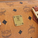 MCM Vicetos Logogram Hand Bag PVC Leather 2way Brown Gold Auth ka4912-17