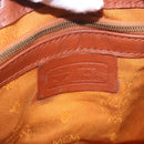 MCM Vicetos Logogram Hand Bag PVC Leather 2way Brown Gold Auth ka4912-18