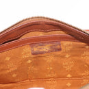 MCM Vicetos Logogram Hand Bag PVC Leather 2way Brown Gold Auth ka4912-22