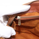 MCM Vicetos Logogram Hand Bag PVC Leather 2way Brown Gold Auth ka4912-24