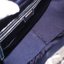 FENDI Zucchino Canvas Hand Bag Navy Silver Auth ka4913V-11