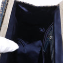 FENDI Zucchino Canvas Hand Bag Navy Silver Auth ka4913V-20