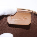 Christian Dior Honeycomb Canvas Chain Shoulder Bag PVC Beige Gold Auth ka4914-11