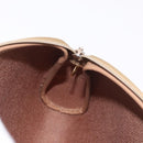 Christian Dior Honeycomb Canvas Chain Shoulder Bag PVC Beige Gold Auth ka4914-18