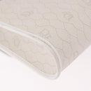 Christian Dior Honeycomb Canvas Shoulder Bag PVC White Gold Auth ka4915-15