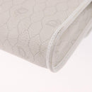 Christian Dior Honeycomb Canvas Shoulder Bag PVC White Gold Auth ka4915-16