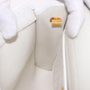 Christian Dior Honeycomb Canvas Shoulder Bag PVC White Gold Auth ka4915-20
