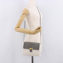 Christian Dior Honeycomb Canvas Shoulder Bag PVC White Gold Auth ka4915-21