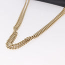 Salvatore Ferragamo Vala Chain Shoulder Bag Leather Black Gold Auth ka4916A-7