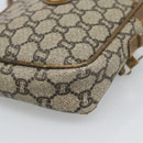 GUCCI GG Plus Supreme Shoulder Bag PVC Beige Auth ka4917-9