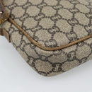 GUCCI GG Plus Supreme Shoulder Bag PVC Beige Auth ka4917-16