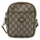 GUCCI GG Plus Supreme Shoulder Bag PVC Beige Auth ka4917-13
