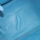 Miu Miu Hand Bag Leather 2way Light Blue Gold Auth ka4918M-19