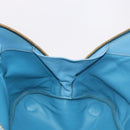 Miu Miu Hand Bag Leather 2way Light Blue Gold Auth ka4918M-20