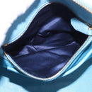 Miu Miu Hand Bag Leather 2way Light Blue Gold Auth ka4918M-23