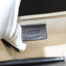FENDI Hand Bag Patent leather 2way Black Silver Auth ka4919M-20