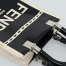 FENDI Hand Bag Patent leather 2way Black Silver Auth ka4919M-6