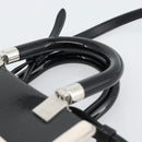 FENDI Hand Bag Patent leather 2way Black Silver Auth ka4919M-14