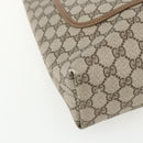 GUCCI GG Supreme Web Sherry Line Tote Bag PVC Beige Red 39 02 003 Auth ka492-11