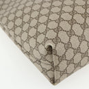 GUCCI GG Supreme Web Sherry Line Tote Bag PVC Beige Red 39 02 003 Auth ka492-13