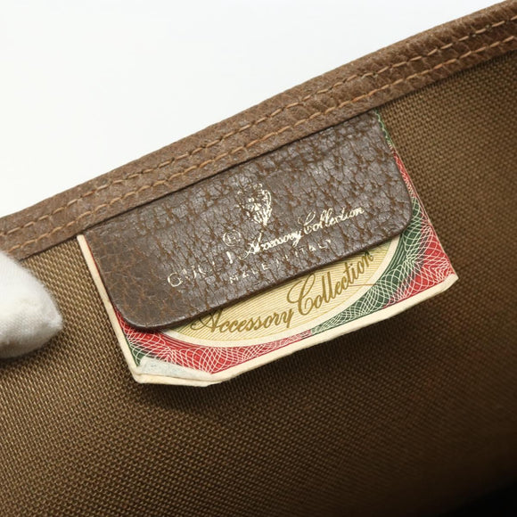 GUCCI GG Supreme Web Sherry Line Tote Bag PVC Beige Red 39 02 003 Auth ka492