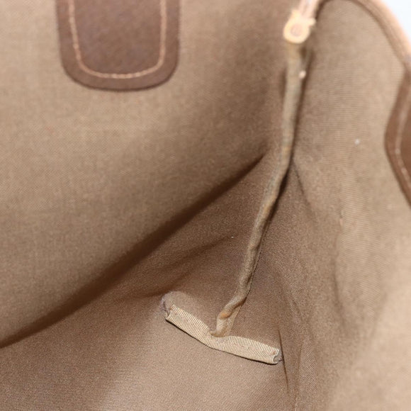 GUCCI GG Supreme Web Sherry Line Tote Bag PVC Beige Red 39 02 003 Auth ka492