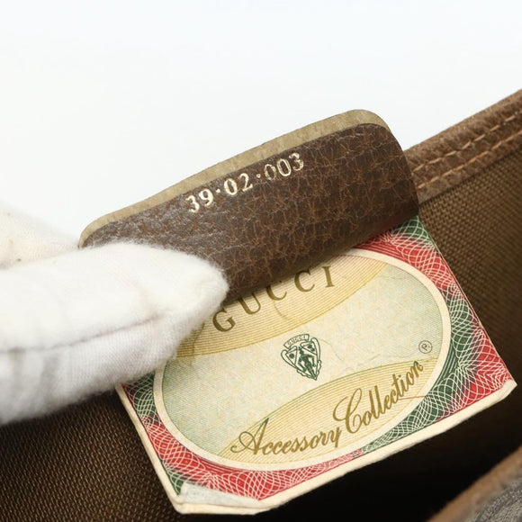 GUCCI GG Supreme Web Sherry Line Tote Bag PVC Beige Red 39 02 003 Auth ka492