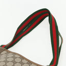 GUCCI GG Supreme Web Sherry Line Tote Bag PVC Beige Red 39 02 003 Auth ka492-8