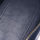 CELINE Trapeze Hand Bag Leather 2way Blue Gold Auth ka4923V-10