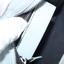BALENCIAGA Mini City Hand Bag Leather 2way Light Blue Silver 309544 Auth ka4924A-17