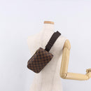 LOUIS VUITTON Damier Ebene Geronimos Shoulder Bag N51994 LV Auth ka4926V-22